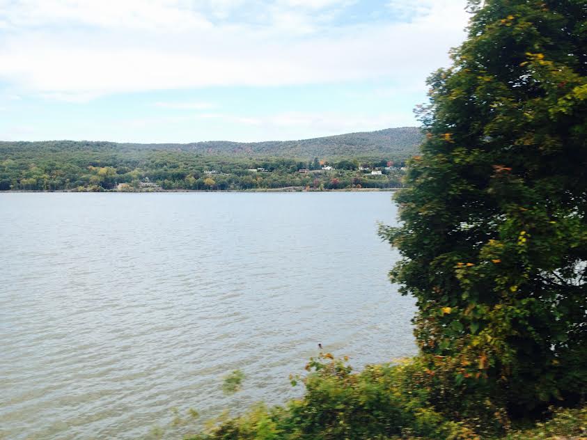 My view of the Hudson from the MetroNorth train